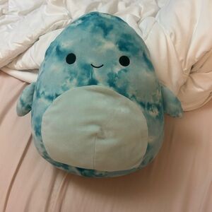 Squishmallows Danika The Blue Crinkle Tie-Dye Dolphin Toy 16"